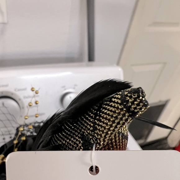 NWT feathered mini witch hat headband - Picture 4 of 4